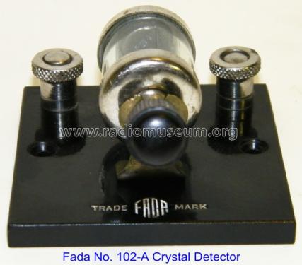 Stand alone Crystal Detector 102-A; Fada Radio & (ID = 969947) Radio part