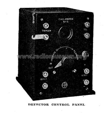 Tube Control Panel 103-A; Fada Radio & (ID = 987862) mod-pre26