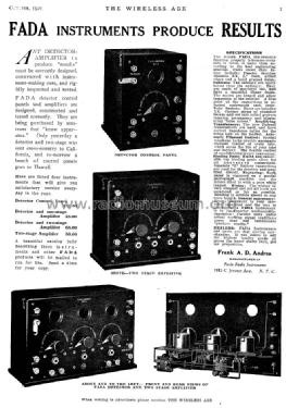 Tube Control Panel 103-A; Fada Radio & (ID = 987870) mod-pre26