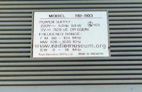 4 Band Radio Cassette Recorder RD-803; Fair Mate Marke / (ID = 2984845) Radio