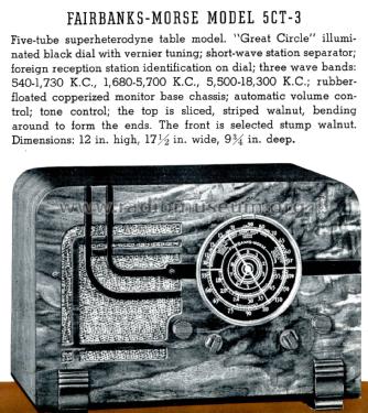 5CT3 Ch= 5C; Fairbanks, Morse & (ID = 1838441) Radio