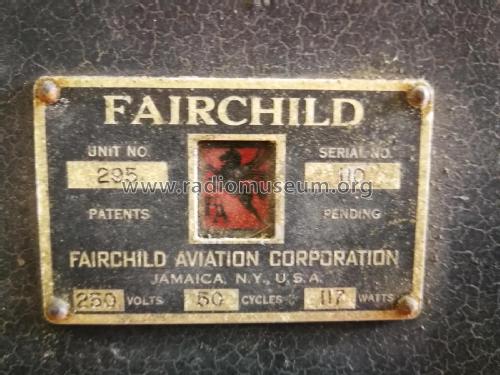 Amplifier-Equalizer 295; Fairchild Camera and (ID = 2754535) Ampl/Mixer