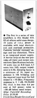 Monitor Amplifier 610; Fairchild Recording (ID = 1823420) Ampl/Mixer