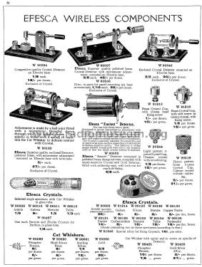 Efesca Crystal Detector Cat. No. W 90507; Efescaphone Brand, (ID = 1889135) Radio part