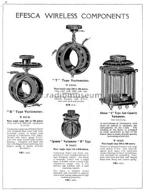 Efescaphone Receiving Sets Catalogue No. 522; Efescaphone Brand, (ID = 1889064) Paper