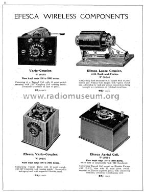 Efescaphone Receiving Sets Catalogue No. 522; Efescaphone Brand, (ID = 1889067) Paper