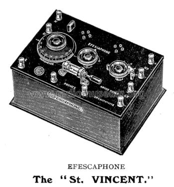 Efescaphone St. Vincent 2-Valve Cat. No. W 90487; Efescaphone Brand, (ID = 1885936) Radio