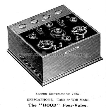 Hood Four-Valve Cat. No. W 90537; Efescaphone Brand, (ID = 1886682) Radio