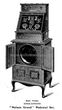 Nelson Grand Pedestal Set Cat. No. W 90387; Efescaphone Brand, (ID = 1886694) Radio