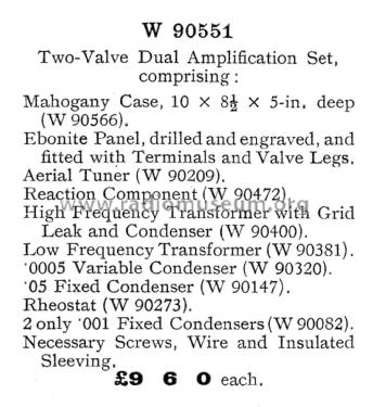 Two-Valve Dual Amplification Set Cat. No. W 90551; Efescaphone Brand, (ID = 1886878) Kit