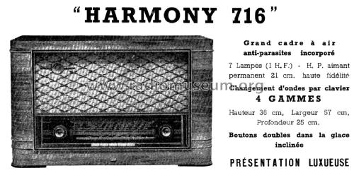 Harmony 716; Familial Radio, G. (ID = 1994247) Radio