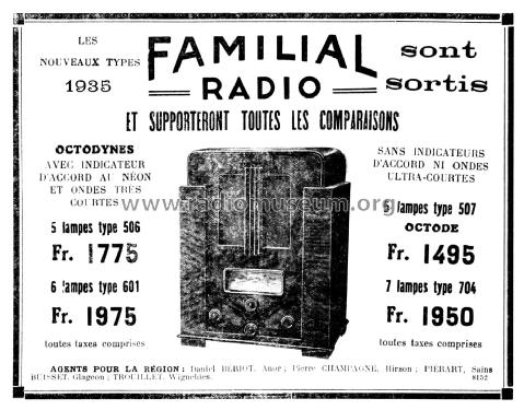 Octodyne 601; Familial Radio, G. (ID = 2509093) Radio