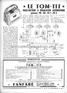 Tom-Tit Hydrofer ; Fanfare, Tom-Tit, (ID = 2706853) Radio