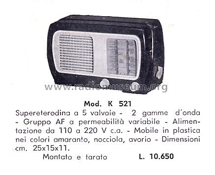 Komet K521; FAREF F.A.R.E.F.; (ID = 1429283) Radio