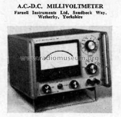 A.C.-D.C. Millivoltometer TM1; Farnell Instruments (ID = 3016058) Equipment