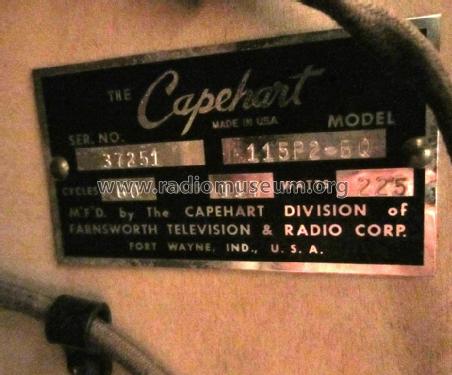 Capehart 115P2-BQ Modern Bisque ; Farnsworth (ID = 1324970) Radio