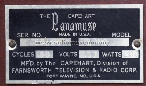 Capehart-Panamuse Georgian 13M2AM Ch= M2AM = A-10; Farnsworth (ID = 2290059) Radio