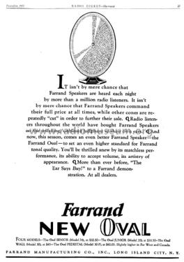 Oval Senior Model 24; Farrand (ID = 1992425) Speaker-P