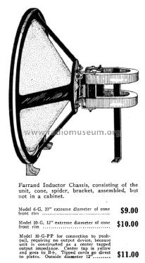 Farrand Inductor Chassis Model 6-G; Farrand (ID = 1992430) Altavoz-Au