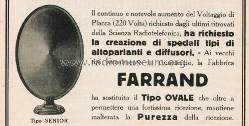 Oval Senior Model 24; Farrand (ID = 2723746) Speaker-P