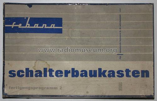 Schalterbaukasten Fertigungsprogramm II ; Febana, PGH, Erfurt; (ID = 2055301) Kit