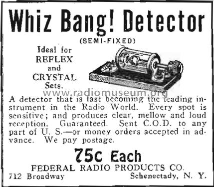 Whiz Bang Detector ; Federal Radio (ID = 1765435) Radio part