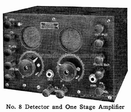 Detector & One-Stage A.F. Amplifier No. 8; Federal Radio Corp. (ID = 978950) mod-pre26