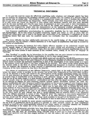 Federal Bulletin No. 119-W; Federal Radio Corp. (ID = 979740) Paper