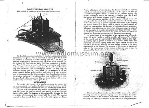 Federal Jr. Crystal Receiver; Federal Radio Corp. (ID = 1464913) Galène