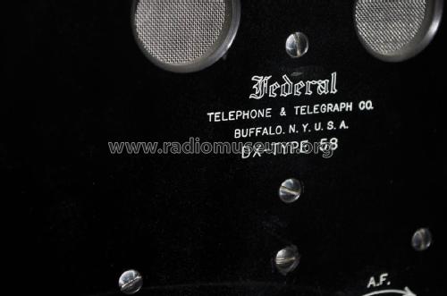 Radio Receiver No. 57; Federal Radio Corp. (ID = 2373112) Radio