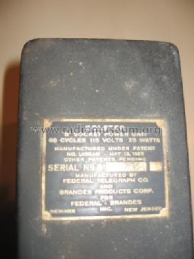 Kolster 'B' Socket Power Unit ; Federal Telegraph Co (ID = 985025) Fuente-Al