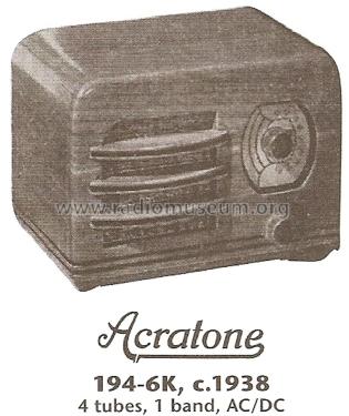 Acratone 194-6K ; Federated Purchaser, (ID = 1671763) Radio