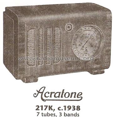 Acratone 217-K ; Federated Purchaser, (ID = 1671789) Radio