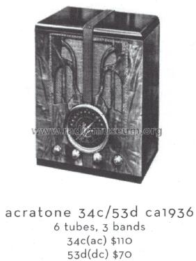 Acratone 53-D ; Federated Purchaser, (ID = 1546603) Radio