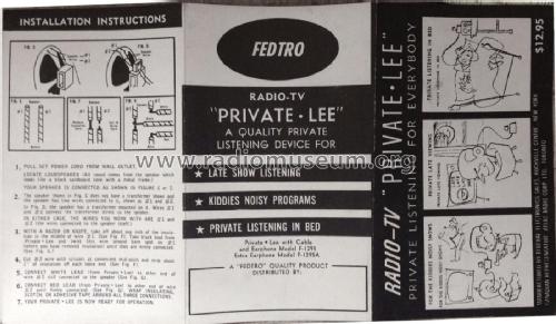 Radio-TV - Private-Lee F-1295 - F-1295A; Fedtro Inc.; Long (ID = 1841830) Misc