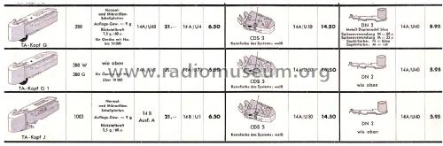 Tonabnehmer-Kristall-System CDS 3; Dual, Gebr. (ID = 2785784) Micrófono/PU