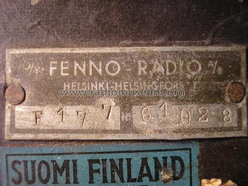 Pohjola 43 F177; Fenno, Helsinki - (ID = 1234154) Radio