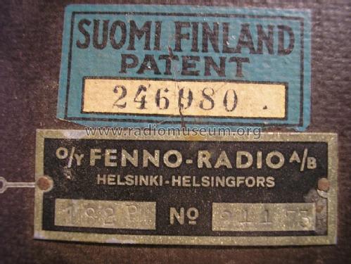 Pohjola 48P 182P; Fenno, Helsinki - (ID = 1277261) Radio