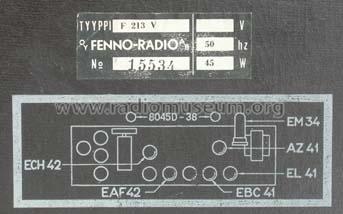 Seura F213-V/a; Fenno, Helsinki - (ID = 453545) Radio