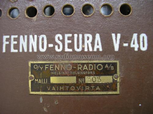 Seura V-40; Fenno, Helsinki - (ID = 2064277) Radio