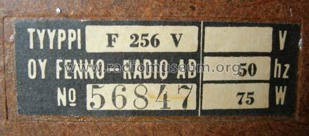 Valtti F256V; Fenno, Helsinki - (ID = 478572) Radio