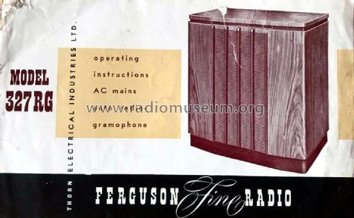 327 RG; Ferguson Brand, (ID = 3028117) Radio