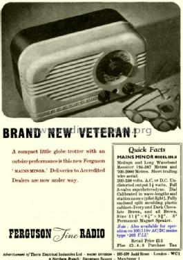 203ULL; Ferguson Brand, (ID = 1881850) Radio