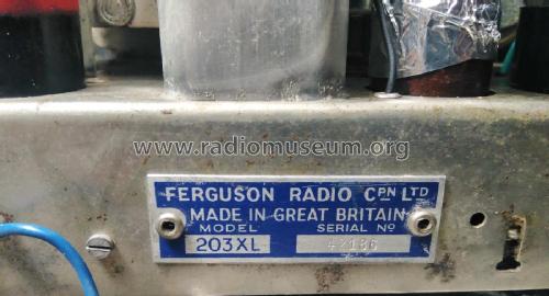 203XL; Ferguson Brand, (ID = 2624606) Radio