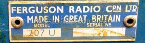 207U; Ferguson Brand, (ID = 2295387) Radio