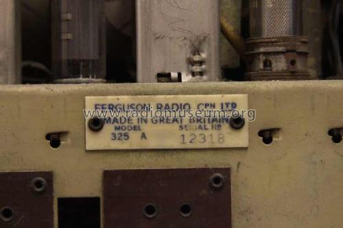 325A; Ferguson Brand, (ID = 1700223) Radio