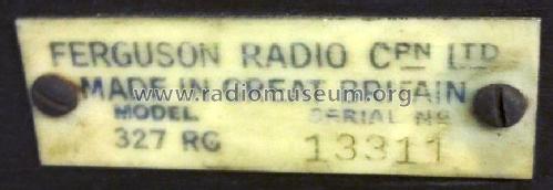 327 RG; Ferguson Brand, (ID = 1951286) Radio