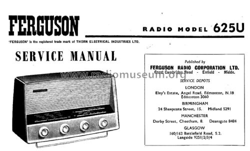 625U; Ferguson Brand, (ID = 1875646) Radio