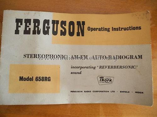 658RG; Ferguson Brand, (ID = 1376581) Radio