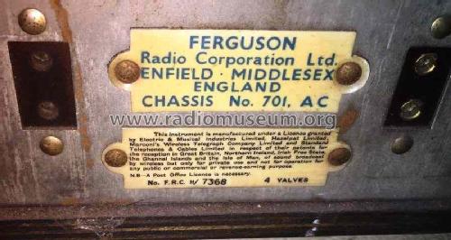 701; Ferguson Brand, (ID = 2335779) Radio